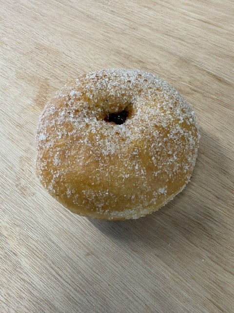 Berliner m. hindbærmamelade