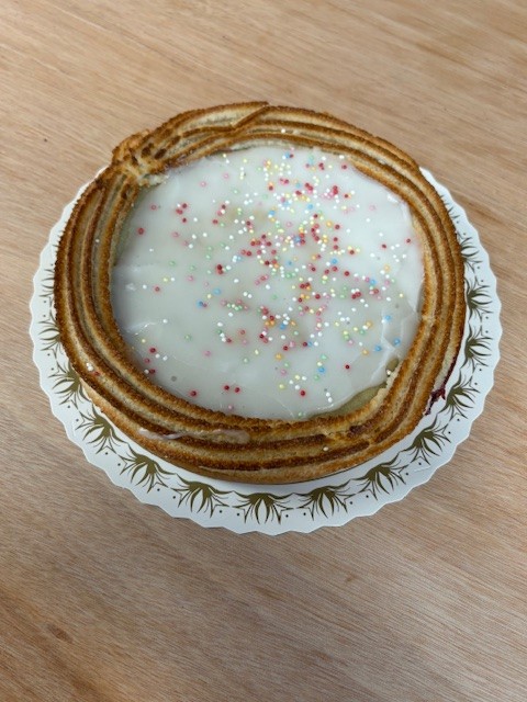 Hindbærsnittetærte